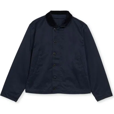 Fortela Deck Cotton Jacket In Blue