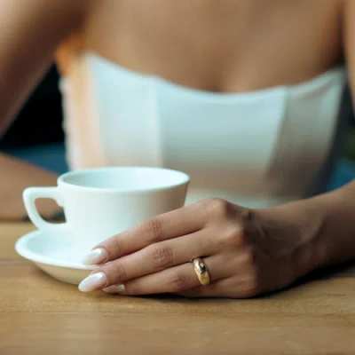 Spero London Celestial Star Sterling Silver Dome Ring With Stones In Gold