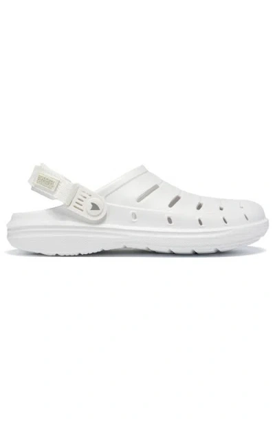 Rugged Shark Ladies Cove Clogs In White