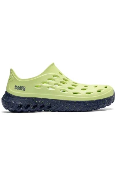 Rugged Shark Mens Rift Slip-on Water Shoes In Green