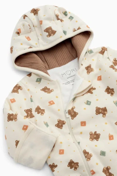 Mori Teddy Bear Pramsuit In Multi
