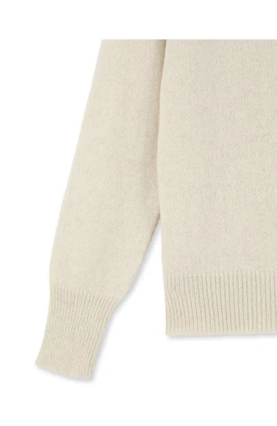 Fortela Piero High Neck Alpaca Wool Sweater In Neutral
