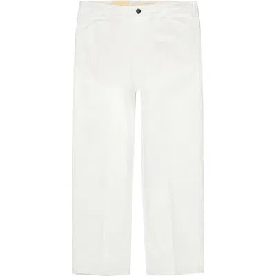 Fortela Ben Heavy Cotton Gabardine Chino Pants In White