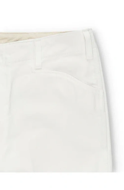 Fortela Ben Heavy Cotton Gabardine Chino Pants In White