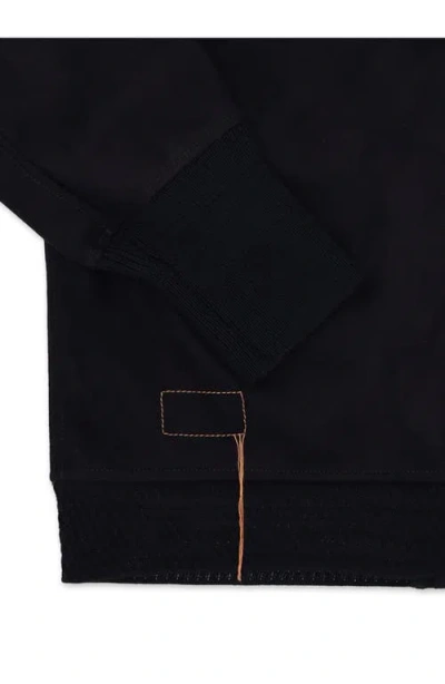 Fortela Cruiser Wool Twill Bomber Jacket In Blue