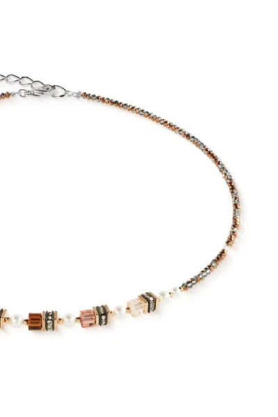 Coeur De Lion Sparkling Princess Necklace In Gold