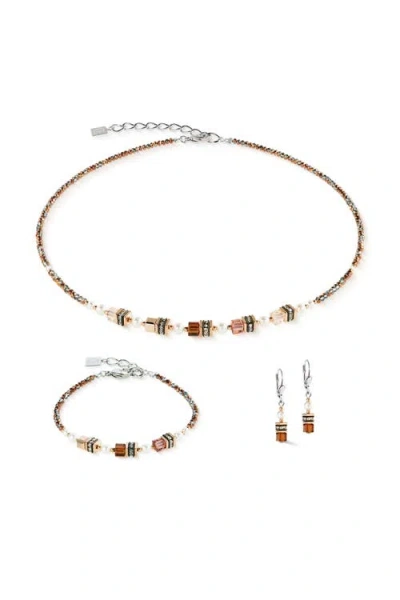 Coeur De Lion Sparkling Princess Necklace In Gold