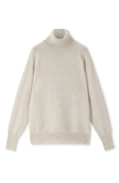 Fortela Piero High Neck Alpaca Wool Sweater In Neutral
