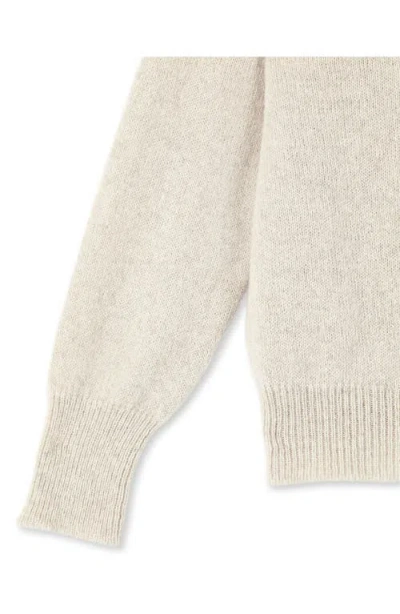 Fortela Piero High Neck Alpaca Wool Sweater In Neutral