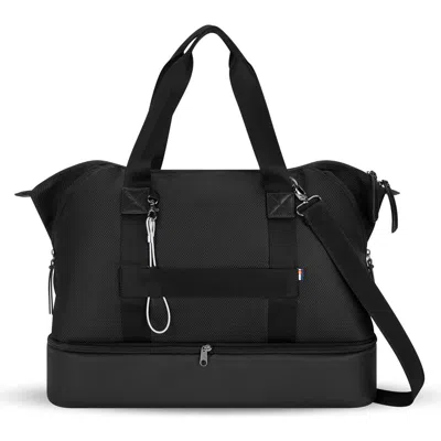 Sherpani Boston Women's Anti-theft Travel Tote Duffel With Removable Shoe Compartment In Black