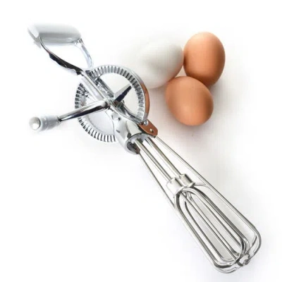 Norpro Egg Beater Classic Hand Crank Style, 12-inch Stainless Steel Mixer In Silver