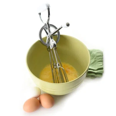 Norpro Egg Beater Classic Hand Crank Style, 12-inch Stainless Steel Mixer In Silver