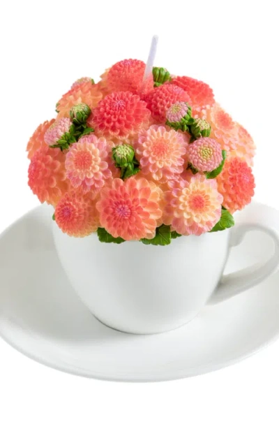 Southlake Gifts Dahlia Bouquet Aromatherapy Candle In Multi