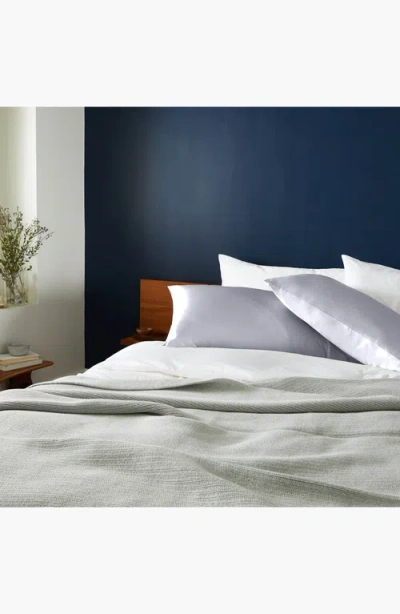 Italic Pure Mulberry Silk Pillowcase In Gray