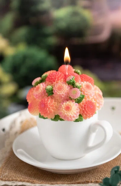 Southlake Gifts Dahlia Bouquet Aromatherapy Candle In Multi