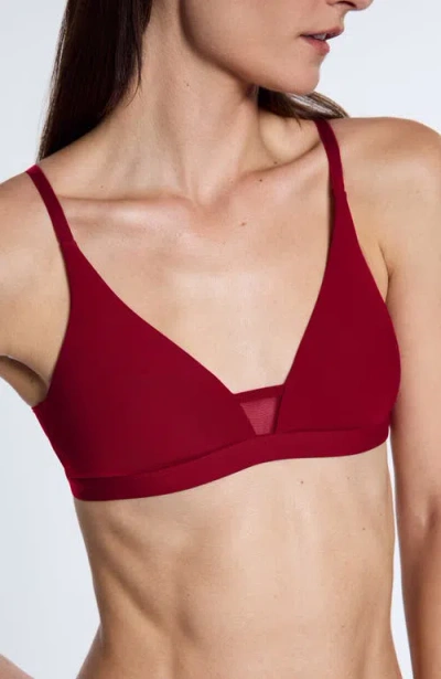 Pepper Limitless Wirefree Scoop Bra In Red