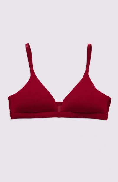 Pepper Limitless Wirefree Scoop Bra In Red