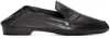 Robert Clergerie Fanin Croc-effect Glossed-leather Collapsible-heel Loafers In Black