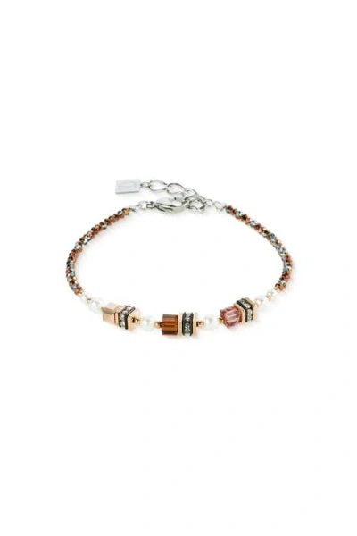Coeur De Lion Sparkling Princess Bracelet In Brown