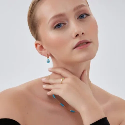 Spero London Enamel Arrow Ring In Sterling Silver In Gold