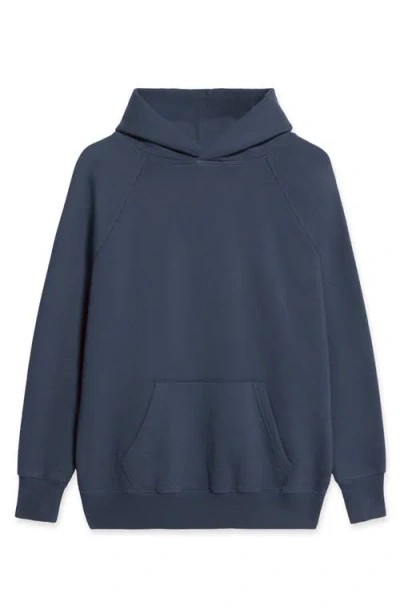Fortela Vintagehood Brushed Jersey Hoodie In Blue