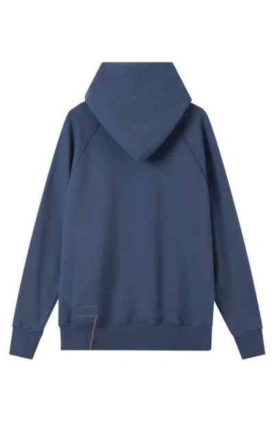 Fortela Vintagehood Brushed Jersey Hoodie In Blue