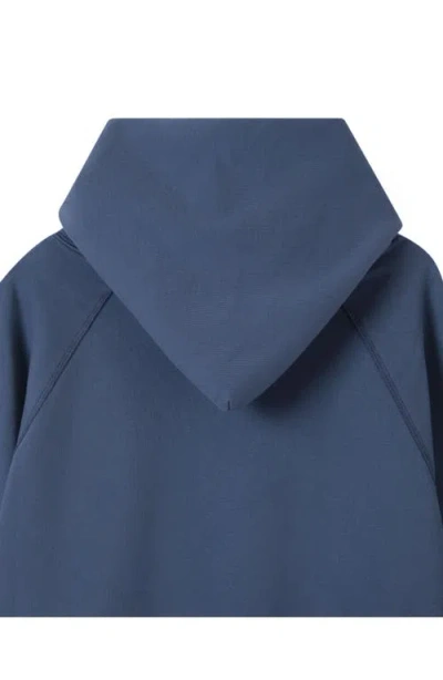 Fortela Vintagehood Brushed Jersey Hoodie In Blue