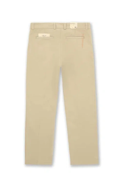 Fortela Maine Heavy Cotton Gabardine Chino Pants In Neutral