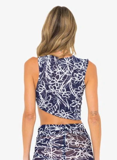 Jbq Araminta Top In Blue