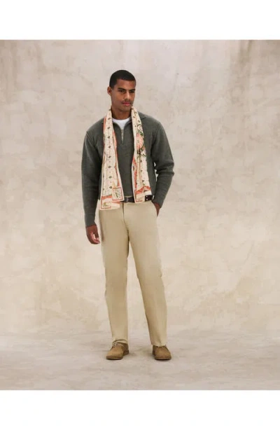 Fortela Maine Heavy Cotton Gabardine Chino Pants In Neutral