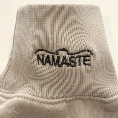 Conscious Ink Om/namaste Manifest Sweatshirt In Neutral
