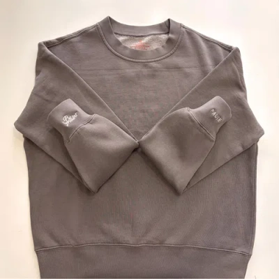 Conscious Ink Pause Be Present Manifest Sweatshirt + Ink In Gray