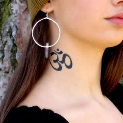 Conscious Ink Om/namaste Manifest Sweatshirt In Neutral