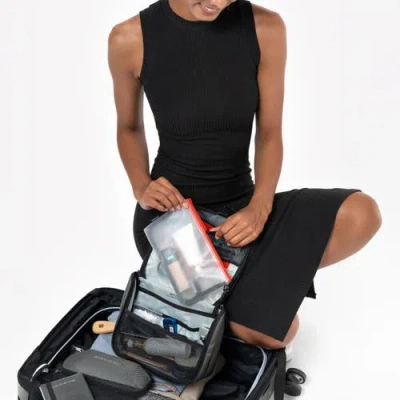 Sherpani Co-pilot, Travel Toiletry Bag, Hanging Cosmetic Organizer, Water Resistant Makeup Bag, Show In Gray