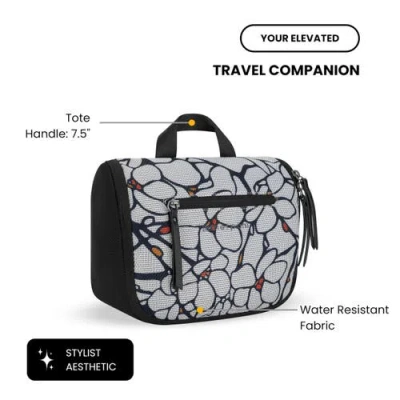 Sherpani Co-pilot, Travel Toiletry Bag, Hanging Cosmetic Organizer, Water Resistant Makeup Bag, Show In Pink