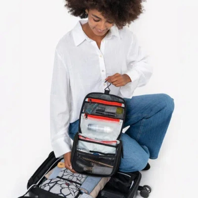 Sherpani Co-pilot, Travel Toiletry Bag, Hanging Cosmetic Organizer, Water Resistant Makeup Bag, Show In Pink