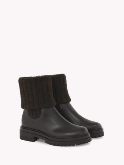 Gianvito Rossi Tenney Biker Boots In Black
