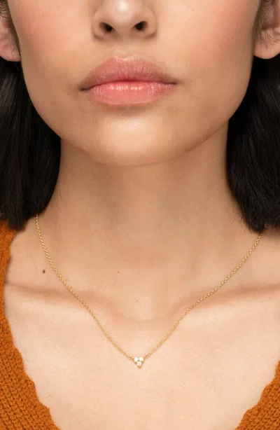 Mejuri Lotus Necklace In Gold