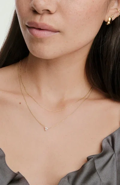 Mejuri Lotus Necklace In Gold