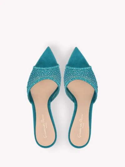 Gianvito Rossi Rania Mule 85 In Blue