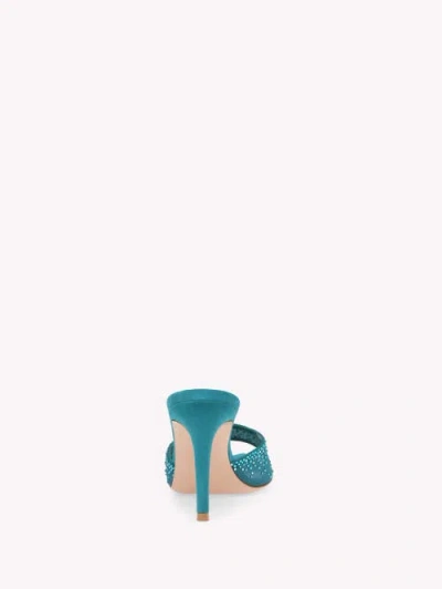 Gianvito Rossi Rania Mule 85 In Blue