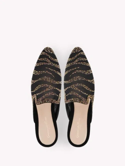 Gianvito Rossi Raja Crystal Slide In Black