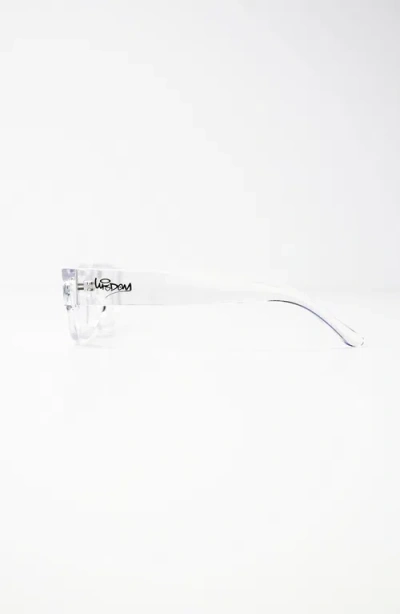 Wisdom Fashion House Clear Frame 9 In White