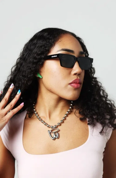 Wisdom Fashion House Low Black Frame Glasses 43 In Black