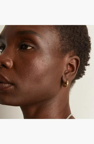 Aurate New York Small Chunky Hinged Hoop Earrings In Yellow