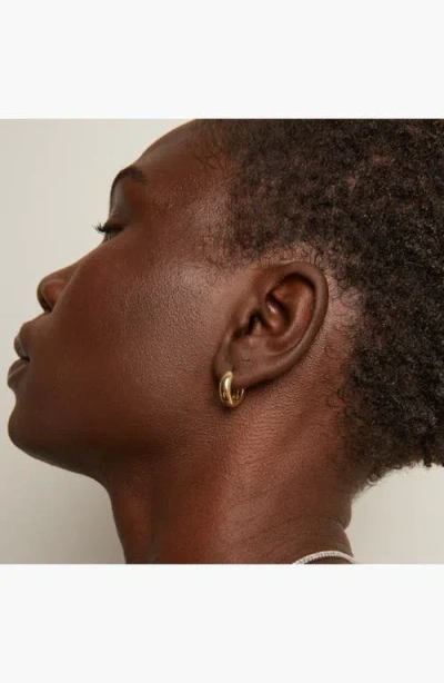 Aurate New York Small Chunky Hinged Hoop Earrings In Yellow