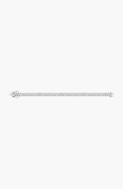 Aurate New York Lab Grown White Sapphire Double Row Tennis Bracelet In Metallic