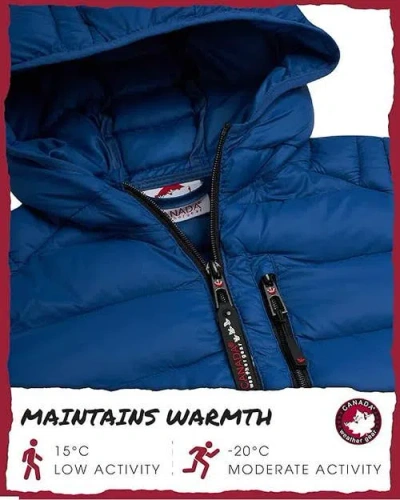 Canada Weather Gear Boys' Lightweight Packable Puffer Jacket In Blue