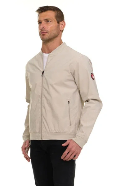 Canada Weather Gear Water Resistant Microfiber Bomber Jacket In Neutral