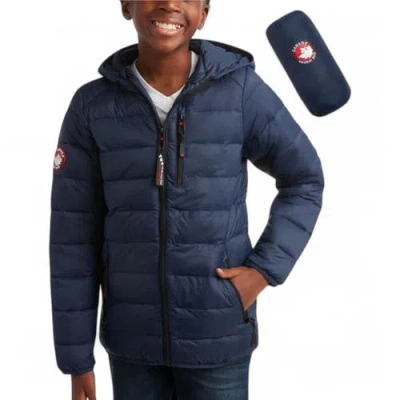 Canada Weather Gear Boys' Lightweight Packable Puffer Jacket In Blue